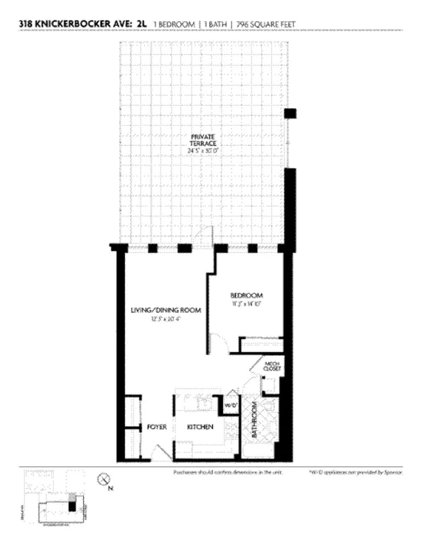 318 Knickerbocker Avenue, 2L | floorplan | View 11