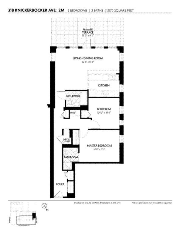 318 Knickerbocker Avenue, 2M | floorplan | View 10