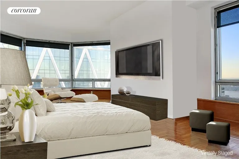 New York City Real Estate | View 301 West 57th Street, 49A | Spacious and inviting Master Bedroom | View 8