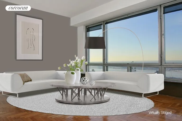 New York City Real Estate | View 301 West 57th Street, 49A | 2 Beds, 3 Baths | View 1