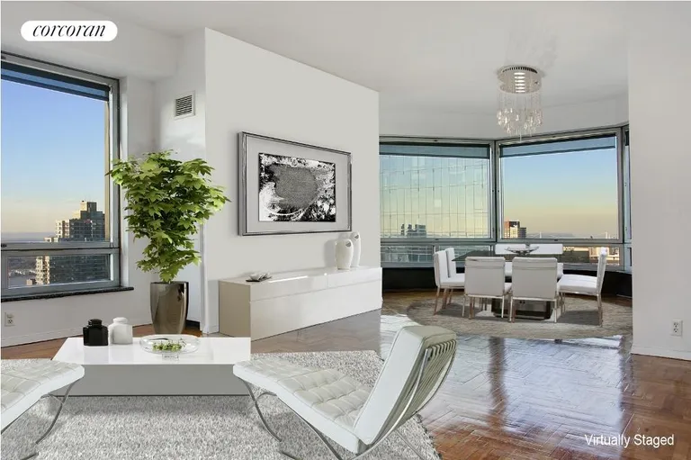 New York City Real Estate | View 301 West 57th Street, 49A | Your moment of ZEN. View N/E. CPW & Riv | View 3