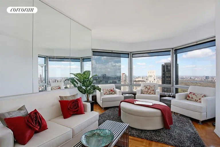 New York City Real Estate | View 301 West 57th Street, 49A | Living Room | View 11