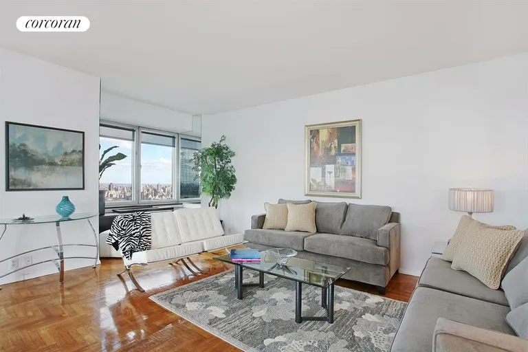 New York City Real Estate | View 301 West 57th Street, 49A | Living Room | View 12