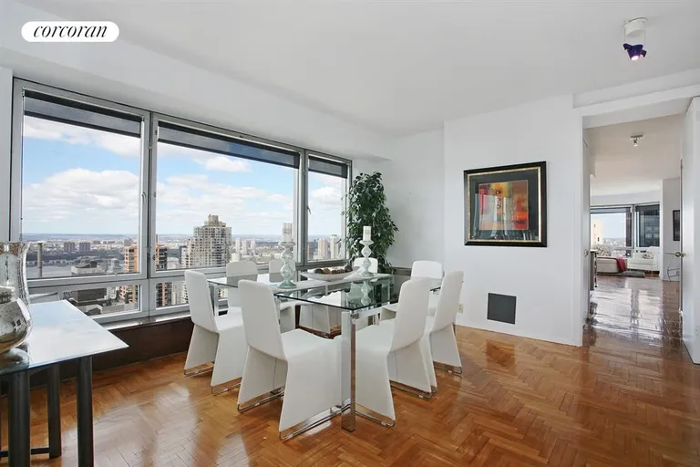 New York City Real Estate | View 301 West 57th Street, 49A | Dining Room | View 14
