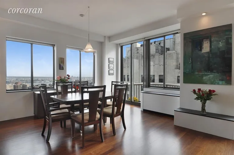 New York City Real Estate | View 45 East 25th Street, PHC | Dining Room with river view! | View 2
