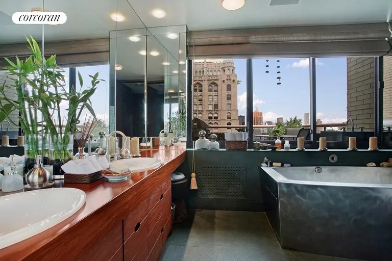 New York City Real Estate | View 45 East 25th Street, PHC | Spa-like bath with soaking tub and stall shower! | View 7