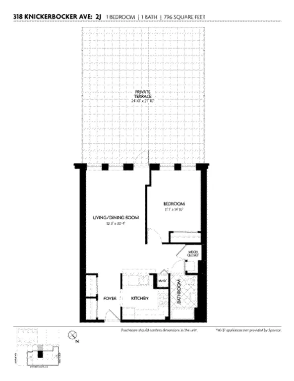 318 Knickerbocker Avenue, 2J | floorplan | View 9