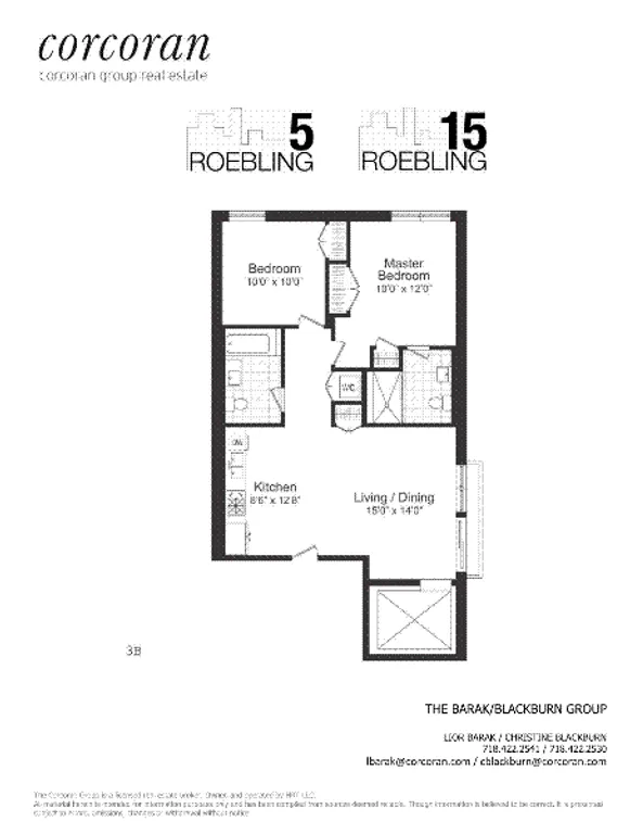 15 Roebling Street, 3B | floorplan | View 7