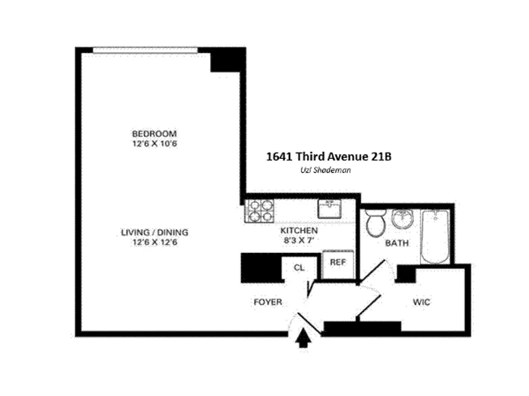 1641 Third Avenue, 21B | floorplan | View 6