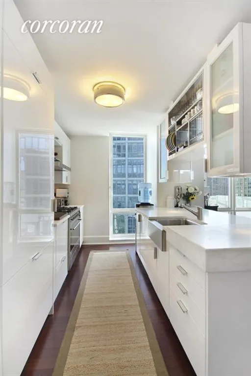 New York City Real Estate | View 60 Riverside Boulevard, 1802 | Gourmet Windowed Kitchen | View 2