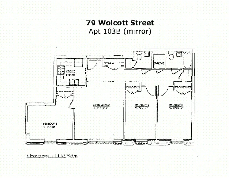 79 Wolcott Street, 103B | floorplan | View 7