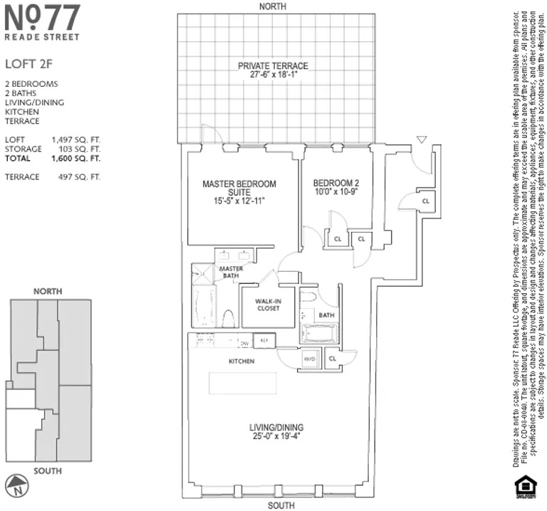 77 Reade Street, 2F | floorplan | View 6
