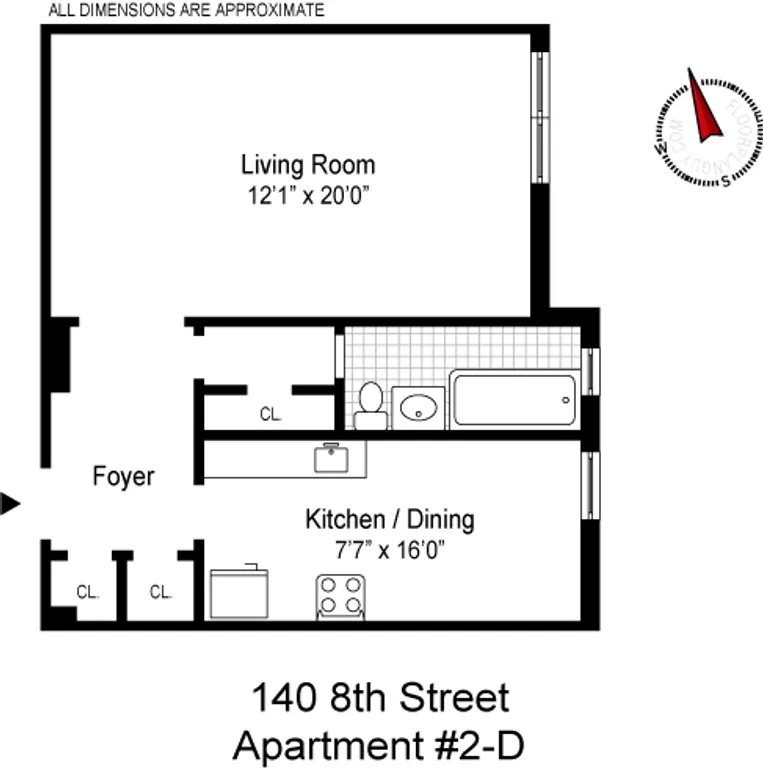 140 8th Avenue, 2D | floorplan | View 5