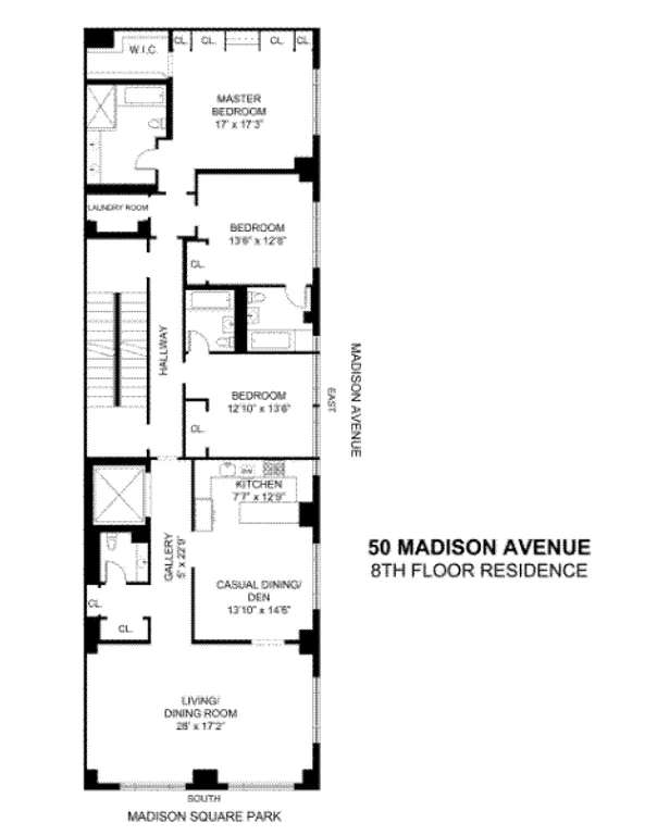 50 Madison Avenue, 8 FL | floorplan | View 10