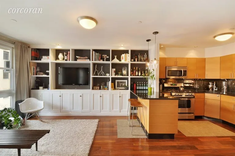 New York City Real Estate | View 217 North 11th Street, 3 | Kitchen / Living Room | View 2
