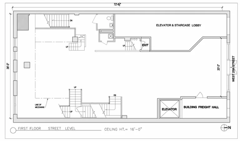 110 West 25th Street, COMMERCIAL | floorplan | View 3