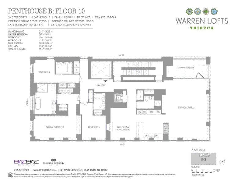 37 Warren Street, PH B | floorplan | View 7