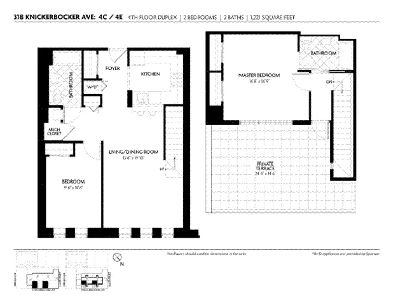 318 Knickerbocker Avenue, 4C | floorplan | View 2
