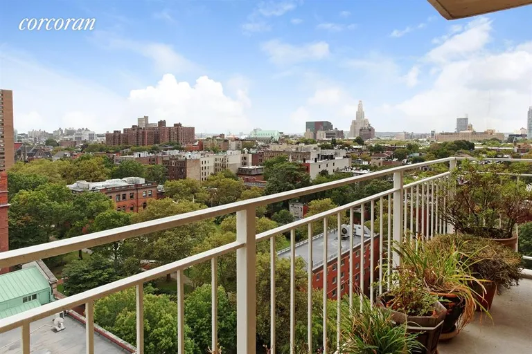 New York City Real Estate | View 195 Willoughby Avenue, 1604 | Balcony | View 4