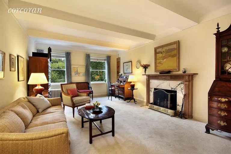 New York City Real Estate | View 1158 Fifth Avenue, 3A | Living Room facing Fifth Avenue | View 2