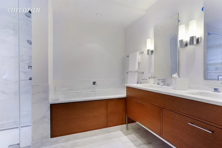 New York City Real Estate | View 455 West 20th Street, MEWS C | Alan Wanzenberg Custom-designed Master Bath | View 7