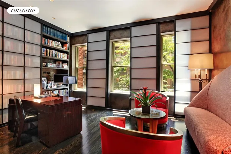 New York City Real Estate | View 65 East 90th Street | Office Overlooking Tree-Lined Street | View 3