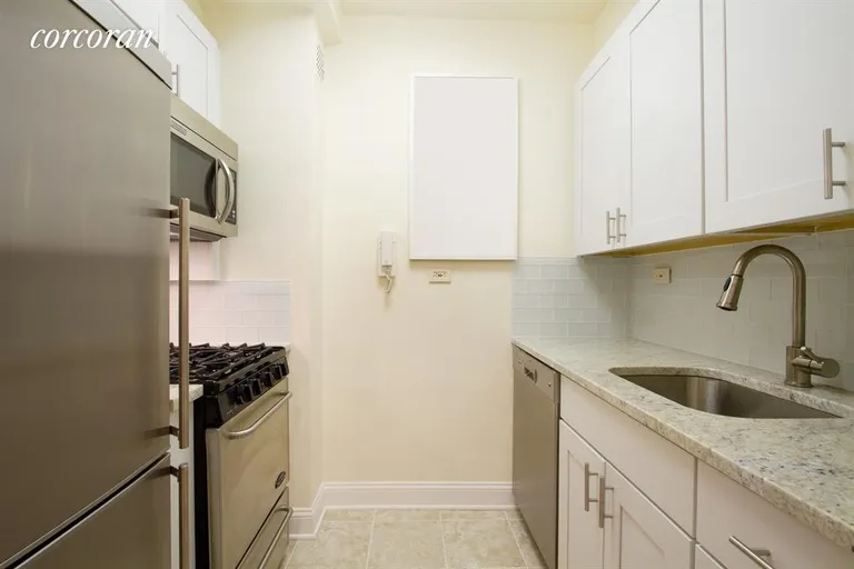 New York City Real Estate | View 750 Park Avenue, 6B | Renovated Stainless and White Kitchen | View 2