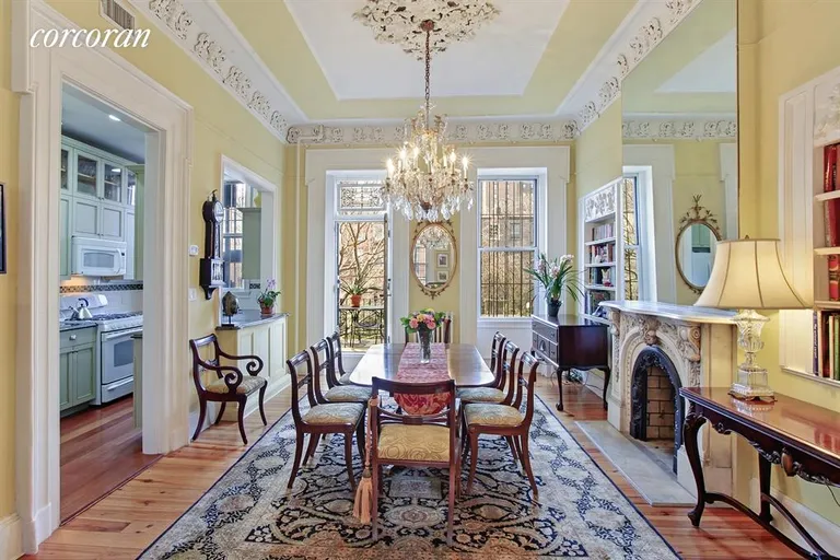 New York City Real Estate | View 166 Bergen Street | Dining room opening to deck and garden | View 2