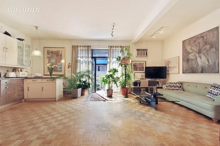 New York City Real Estate | View 483 Driggs Avenue | Kitchen / Living Room | View 9