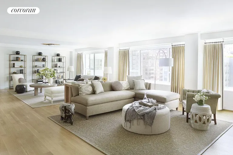New York City Real Estate | View 200 East 66th Street, D14-01 | Expansive Great Room | View 3