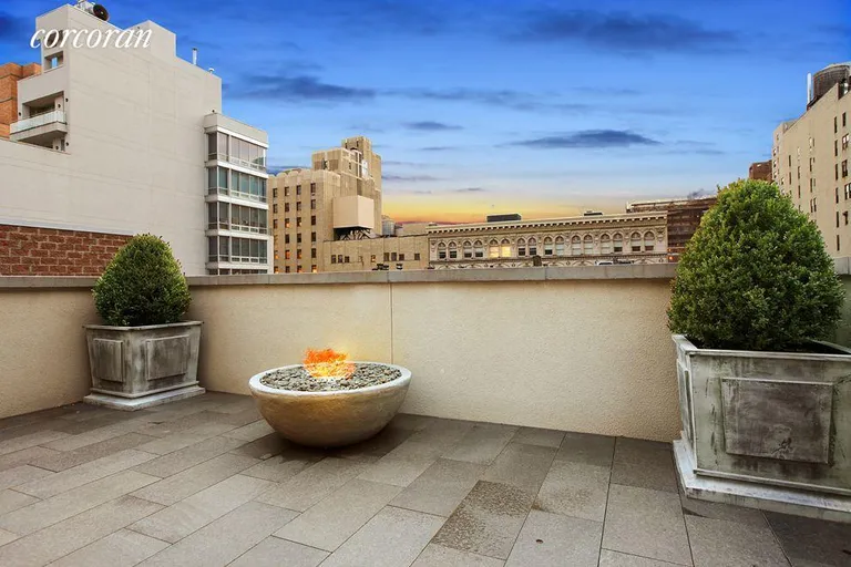 New York City Real Estate | View 150 West 15th Street | Roof terrace also includes outdoor fire pit | View 13