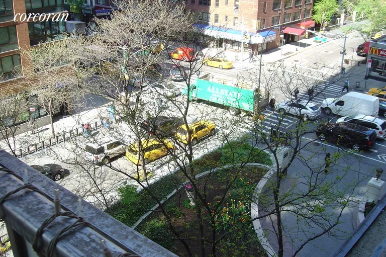 New York City Real Estate | View 300 East 40th Street, 6N | Garden view from the south-facing balcony | View 3