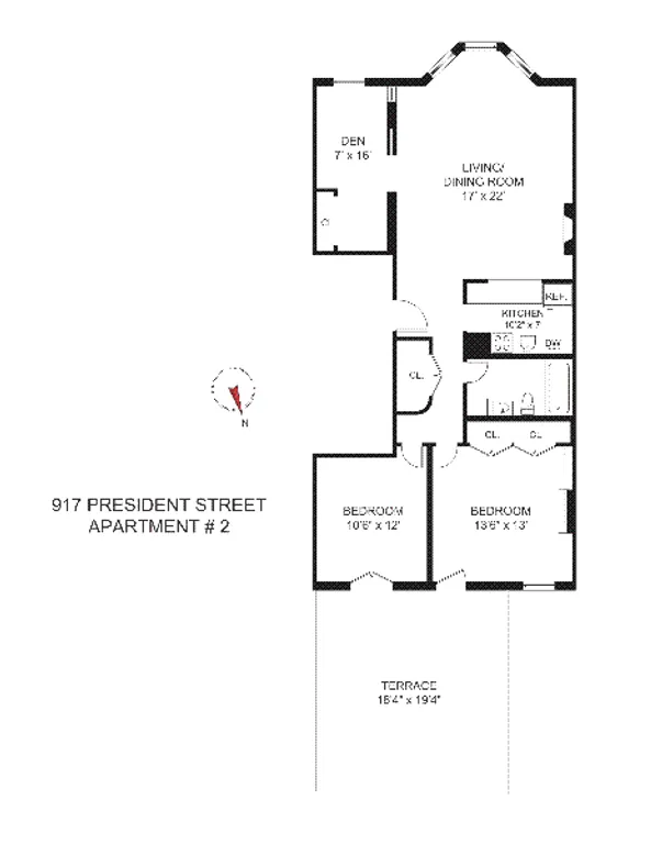 917 President Street, 2 | floorplan | View 7