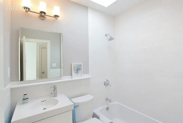 New York City Real Estate | View 151 Seeley Street | New Skylit Bathroom | View 6