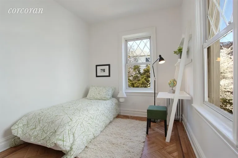 New York City Real Estate | View 151 Seeley Street | Every bedroom has lovely leafy views. | View 7