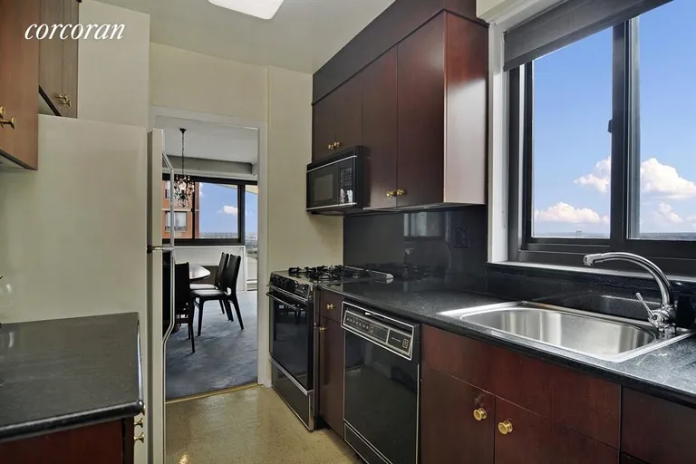 New York City Real Estate | View 1725 York Avenue, 33C | Sunny Windowed Kitchen | View 3