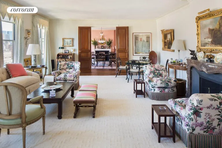 New York City Real Estate | View 1001 Park Avenue, 15 FL | Living Room | View 2