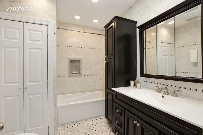 New York City Real Estate | View 354 10th Street | Generous bath with washer/dryer closet | View 6
