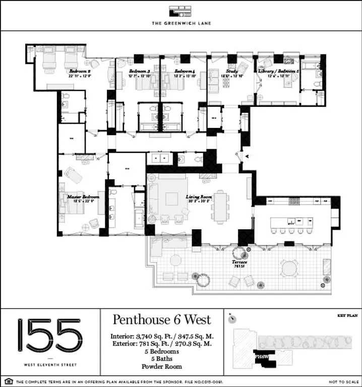 155 West 11th Street, PH 6 WEST | floorplan | View 1