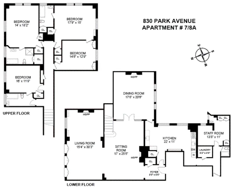 830 Park Avenue, 7-8A | floorplan | View 12