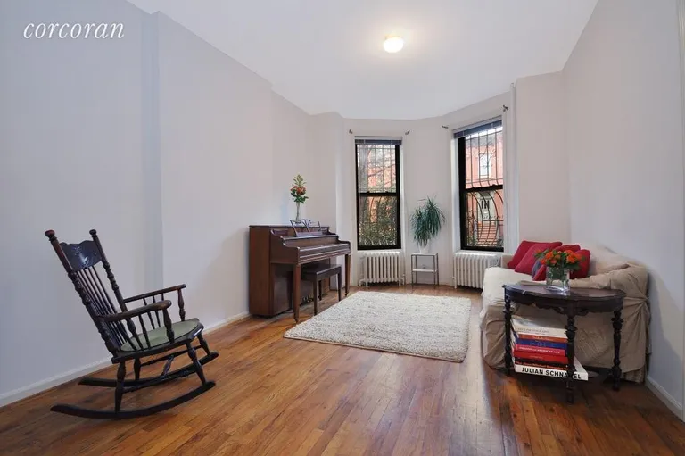 New York City Real Estate | View 370 8th Street | Big bay windows in the living room | View 3