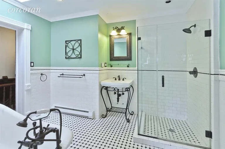 New York City Real Estate | View 834 Putnam Avenue | Stunning bathroom w/ skylight | View 5