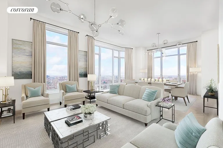 New York City Real Estate | View 30 Park Place, 65B | 3 Beds, 3 Baths | View 1