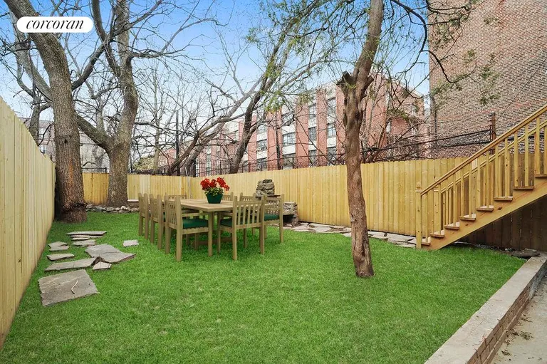 New York City Real Estate | View 764 Marcy Avenue | 25' Wide Garden | View 2