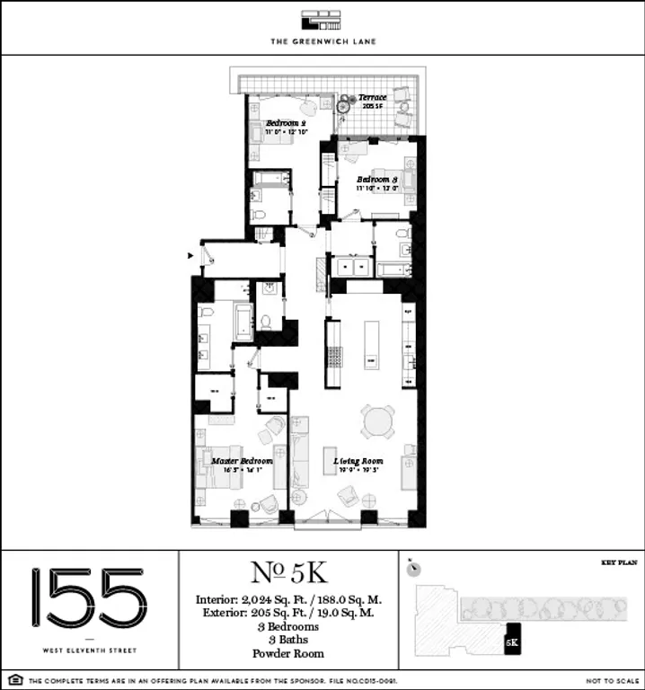 155 West 11th Street, 5K | floorplan | View 3