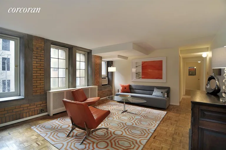New York City Real Estate | View 235 East 49th Street, 2B | 2 Beds, 1 Bath | View 1