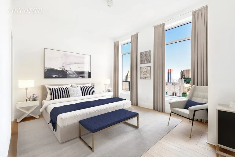 New York City Real Estate | View 30 Park Place, 46C | Master Bedroom | View 2