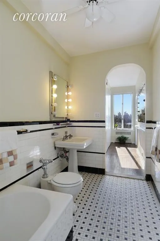 New York City Real Estate | View 320 Central Park West, 7B | Enormous Master Bath with Park Views | View 6
