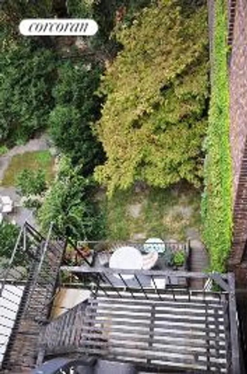 New York City Real Estate | View 44 Sidney Place | View of Garden from Roof | View 24