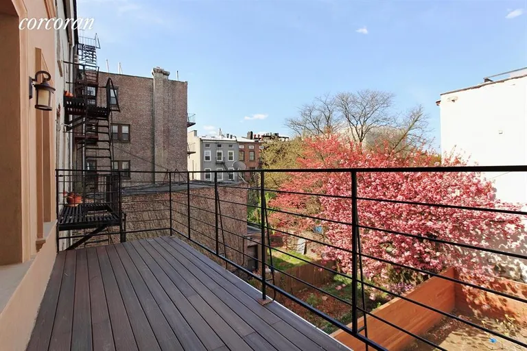 New York City Real Estate | View 282 Clinton Street | Trex terrace off master BR | View 4